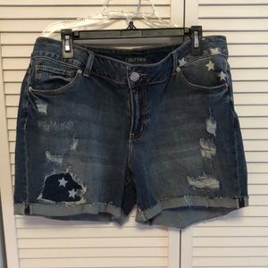 Denim shorts
